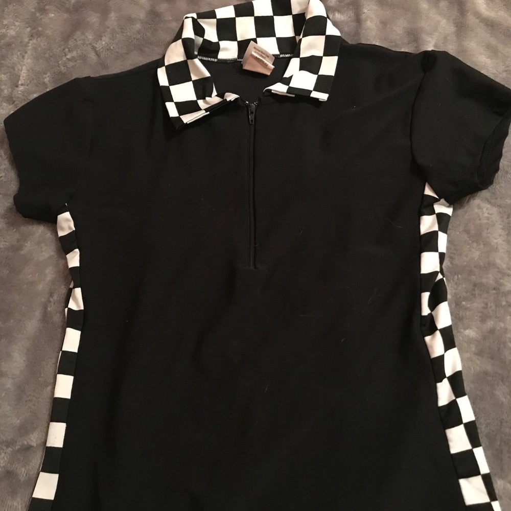 Checkered black and white  shirt